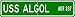 USS ALGOL AKR 287 Street Sign - Navy Gift Ship Sailor