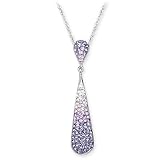 Purple Madness Sterling Silver Drop Pendant