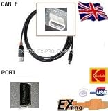 Ex-Pro USB U-8 U8 Câble Appareil Photo Numérique Part 1955137 pour Kodak Easyshare M753, M763, M853, M863, M873, M883, M893 IS, M1033, M1063, P712 , P850, P880, V530, V550, V570, V603, V610, V705, V803, V1003, V1073, V1233, V1253, V1273, Z612, Z650, Z700 , Z710, Z712 IS, Z730, Z740, Z760, Z812 IS, Z885, Z1012 iS, Z1015 iS, Z1085 IS, Z1275, Z1285, Z8612 IS, ZD710