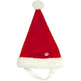Outward Hound Kyjen  30038 Dog Santa Hat Holiday and Christmas Pet Accessory, Small, Red, Red