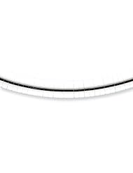 Sterling Silver Plated 6mm Cubetto with Extension Chain