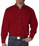 High Quality Men's Long Sleeve Cypress Denim with Pocket - Red, 2XL