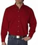 High Quality Men's Long Sleeve Cypress Denim with Pocket - Red, 2XL