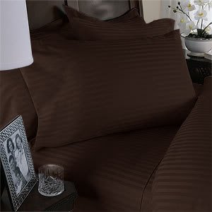 1200 Thread Count Olympic Queen 4pc Bed Sheet Set(Chocolate)