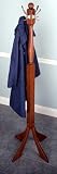 Coat Tree with Stainless Hooks - Walnut