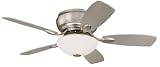 44 Casa Habitatâ¢ Brushed Nickel Hugger Ceiling Fan