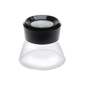 Dot Line 8x Magnifier Loupe for Photographic Proof Contact Sheets, Slides and Negatives
