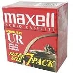 Maxell UR90 7-Pack Blank Audio Casset...