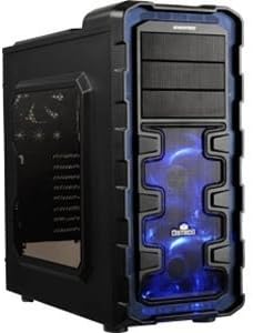 Enermax Technology Corporation - Enermax Eca3280a-Bl Computer Case - Mid-Tower - Black, Blue - Steel, Plastic, Mesh - 13 X Bay - 3 X 4.72", X 5.51" X Fan(S) Installed - 0 - Atx, Micro Atx Motherboard Supported "Product Category: Accessories/Computer Casings"