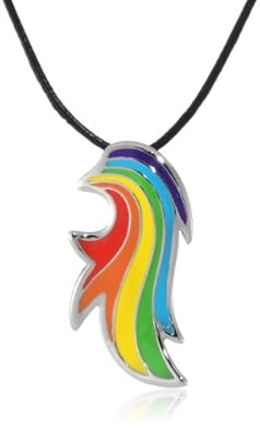 Cheap Girls Jewelry My Little Pony Girls Fine Silver Plated Rainbow Dash Tail Pendant Necklace, 18" For Sale Cheap Girls Jewelry My Little Pony Girls Fine Silver Plated Rainbow Dash Tail Pendant Necklace, 18" For Sale