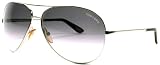 Tom Ford Charles FT0035 Sunglasses - 753 Shiny Palladium (Gradient Dark Gray Lens) - 62mm