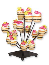 Dress My Cupcake Sofia Diamond Cupcake Stand (White or Chocolate)