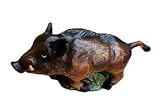 Eigenschaften   / Wildschwein Figur für Innen & Aussen - HANDBEMALT