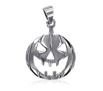 Halloween Sterling Silver Pendant 25 MM X 19 MM Cute Charm