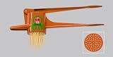 --- New in UK! --- PREPARE OWN PASTA / NOODLES IN A FEW MINUTES! Original Kull Spaetzle-Schwob-Fix (Spaetzle like handmade) ORANGE, Spaetzle Press / Spaetzle Maker - suitable for dishwasher! Incl. Spaetzle Recipe! Also high-quality POTATO RICER!