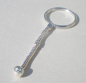 Silver KEY CHAIN fits Beads