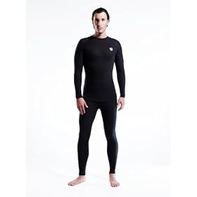 Nebulus Ski Underwear TEIGHT, Top and bottoms, men's, black