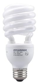 Sylvania 29490 23-Watt CFL Mini Twist Light Bulb, Soft White, 6 pack