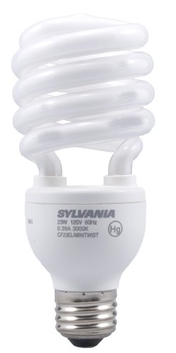 Sylvania 29490 23-Watt CFL Mini Twist, Soft White, 6-Pack