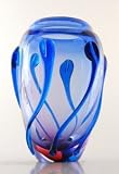 X479 Purple/Blue Art Glass Vase