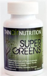 Super Greens (90 Capsules) Antioxidant Super Food by Thin Air Nutrition