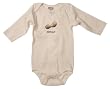 Kee-Ka Organic L/S Bodysuit Peanut, 3-6 Months