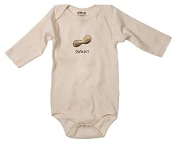 Kee-Ka Organic L/S Bodysuit Peanut, 3-6 Months