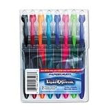 Paper Mate Liquid Flair Medium Tip Felt Porous Pens, 8 Colored Pens (24133PP)