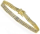 Sterling Silver VML 1/10 ct TW Genuine Diamond Bracelet