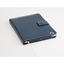 Simplism iPad 2 レザーフリップノートケース スタンド機構付き ネイビー TR-LFNCIPD2-NV
