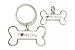 Key chain pet charm set white bone - love my dog Key chain pet charm set white bone - love my dog