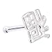 Sterling Silver Luck Chinese Symbol Nose Bone