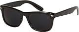 Sakkas 1980s Wayfarer Style Fashion Sunglasses with Super Dark Lens