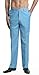CONCITOR Men's Dress Pants Trousers Flat Front Slacks Solid TURQUOISE BLUE Color