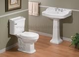 IMAGE OF Cheviot Antique Pedestal Sink 350W22-8 White