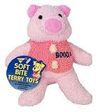 Booda Soft Bite Terry Cloth Dog Toy - Pig