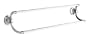 KOHLER K-11413-P-CP Bancroft 24-Inch Double Towel Bar in Polished Chrome with White Bar, Polished Chrome