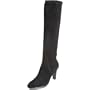 Aquatalia by Marvin K. Women's Rapid Knee-High Boot,Black Stretch Suede,10 M US