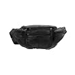 Genuine Cowhide Leather Fanny Pack with 6 Zipper Pockets