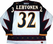 Kari Lehtonen Atlanta Thrashers Autographed Pro NHL Ice Hockey Jersey