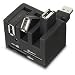USB 2.0 3-Port Rotating Hub with 5-Slot Card Reader
