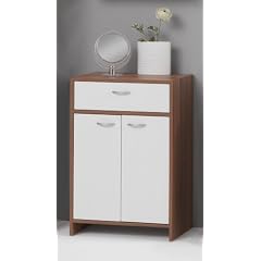 Badezimmerm�bel Kommode Badkommode Zwetschge/wei� Madri