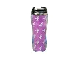 Susan G. Komen Breast Cancer Awareness Coaster 14oz. Glitter Travel Tumbler. Pink. KOMEBV003400