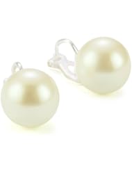 Carolee "Pearl Basics" Simulated Pearl 14mm Pearl Clip Earrings