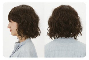Cover image : ラパンドアール ウェイビィボブ カフェブラウン J-5847