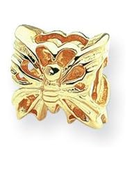Butterfly Charm in 14K Gold for 3mm Charm Bracelets