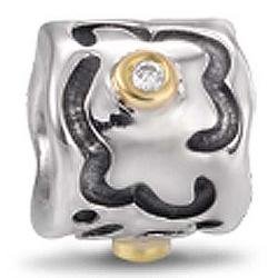 Buy Authentic Pandora Jewelry Silver 14k Yellow Gold Diamond Life's Path Charm