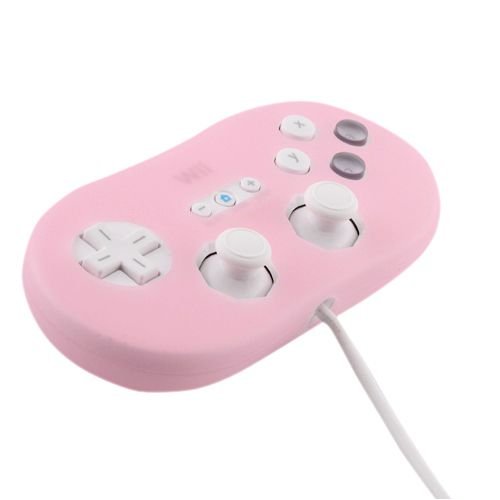 Silicone Skin Case for Nintendo Wii Classic Controller - Pink