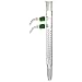 Chemglass CG-1213-HC-09 Glass Reflux Condenser with Removable Hose Connection, 150mm Jacket Length, 315mm Height, 24/40 Joint
