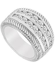 Diamond Ring 14K White Gold - 0.75 CT Diamonds